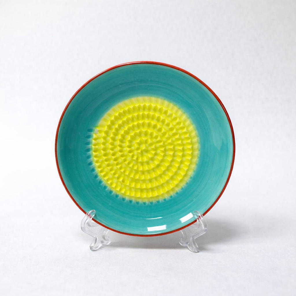 KUBOZN® Handmade Ceramic Ginger & Garlic Grater – Fine Grinder for Fruits, Spices & Fresh Flavor