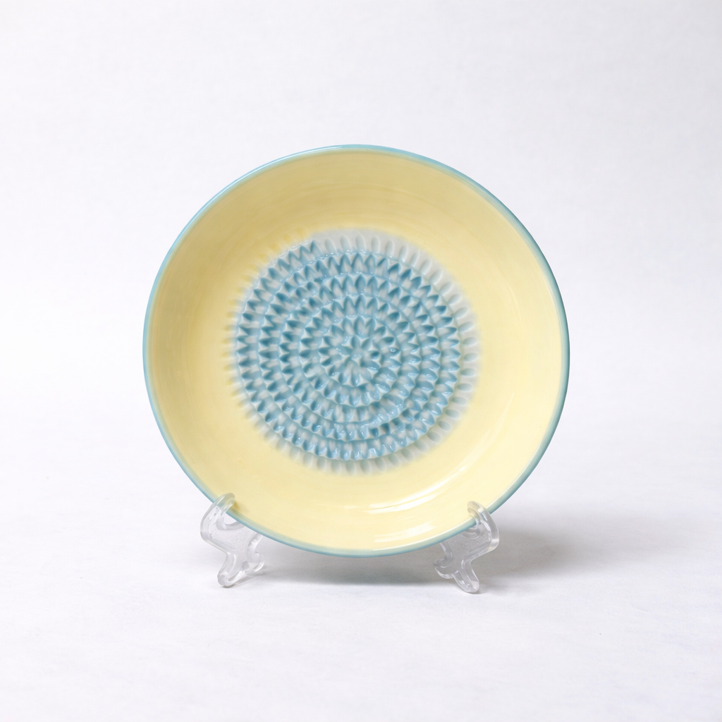 KUBOZN® Handmade Ceramic Ginger & Garlic Grater – Fine Grinder for Fruits, Spices & Fresh Flavor