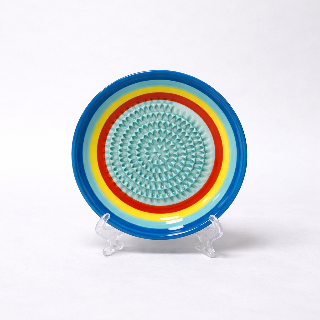 KUBOZN® Handmade Ceramic Ginger & Garlic Grater – Fine Grinder for Fruits, Spices & Fresh Flavor